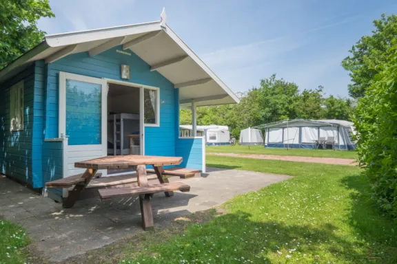 Camping t Weergors Cottage Trekkershut6