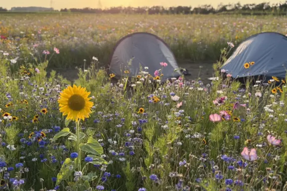 Camping t Weergors off grid Wilde Weide67